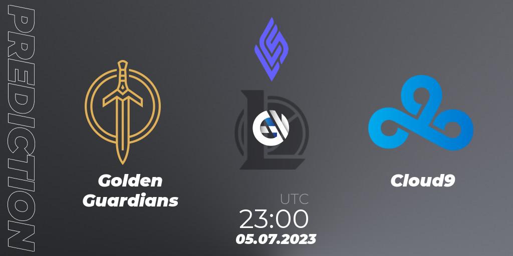 Pronósticos Golden Guardians - Cloud9. 06.07.2023 at 00:00. LCS Summer 2023 - Group Stage - LoL