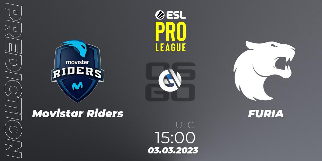 Pronósticos Movistar Riders - FURIA. 03.03.2023 at 15:00. ESL Pro League Season 17 - Counter-Strike (CS2)