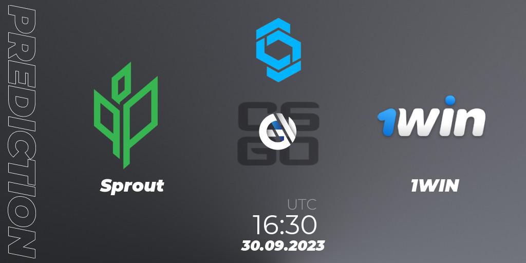 Pronósticos Sprout - 1WIN. 30.09.2023 at 16:30. CCT East Europe Series #2 - Counter-Strike (CS2)
