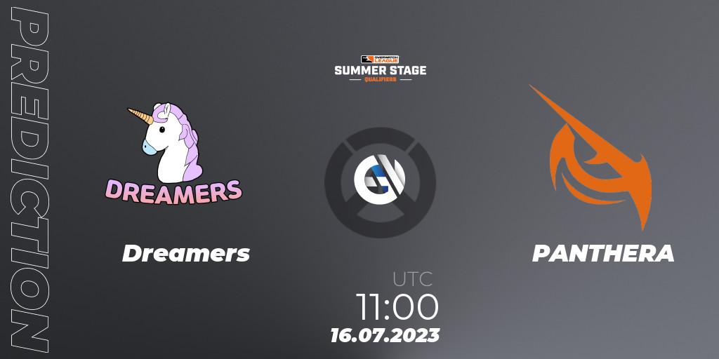 Pronósticos Dreamers - PANTHERA. 16.07.2023 at 11:00. Overwatch League 2023 - Summer Stage Qualifiers - Overwatch