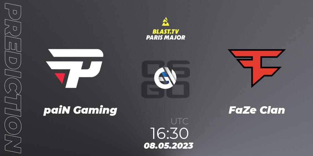 Pronósticos paiN Gaming - FaZe Clan. 08.05.2023 at 16:00. BLAST Paris Major 2023 Challengers Stage - Counter-Strike (CS2)