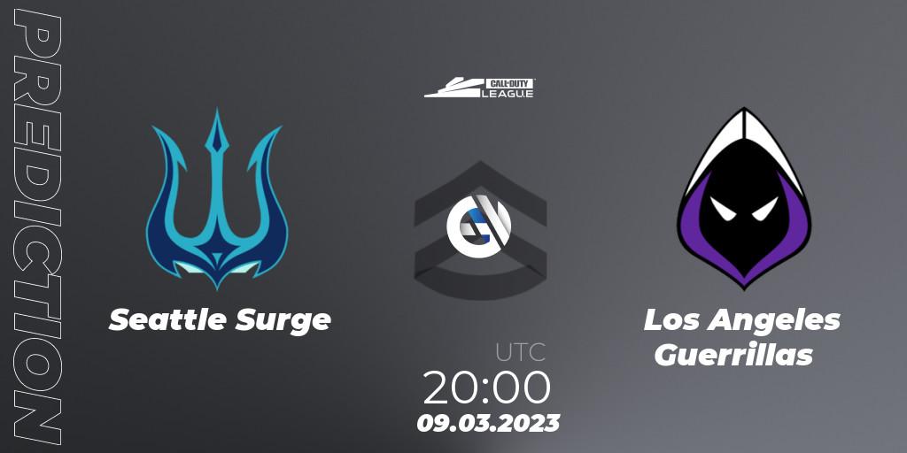 Pronósticos Seattle Surge - Los Angeles Guerrillas. 09.03.23. Call of Duty League 2023: Stage 3 Major - Call of Duty