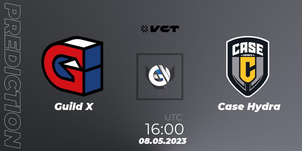 Pronósticos Guild X - Case Hydra. 08.05.2023 at 16:00. VCT Game Changers EMEA 2023 Group B - VALORANT