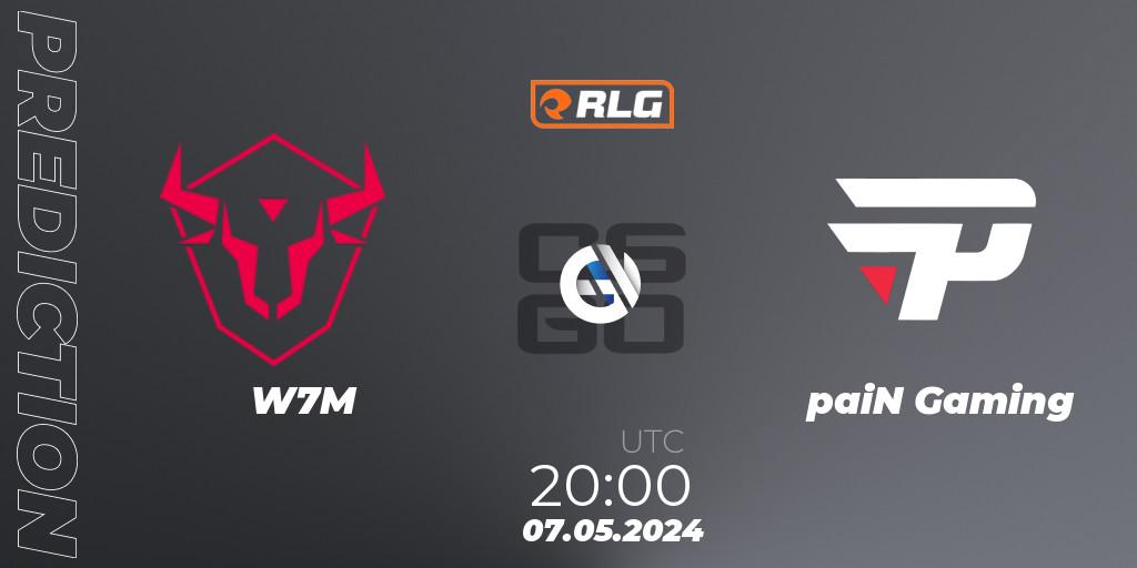 Pronósticos W7M - paiN Gaming. 07.05.2024 at 20:00. RES Latin American Series #4 - Counter-Strike (CS2)