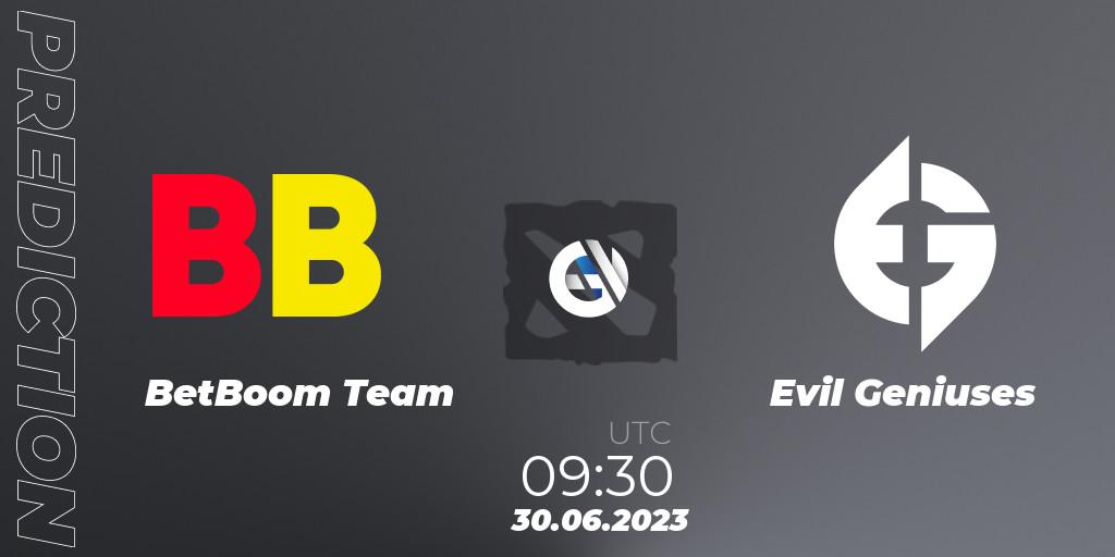 Pronósticos BetBoom Team - Evil Geniuses. 30.06.23. Bali Major 2023 - Group Stage - Dota 2