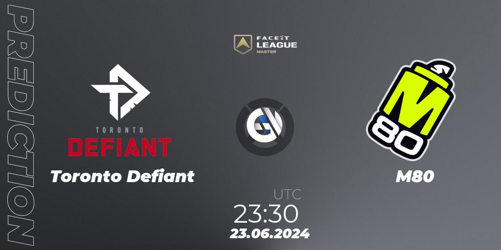 Pronósticos Toronto Defiant - M80. 23.06.2024 at 23:30. FACEIT League Season 1 - NA Master Road to EWC - Overwatch
