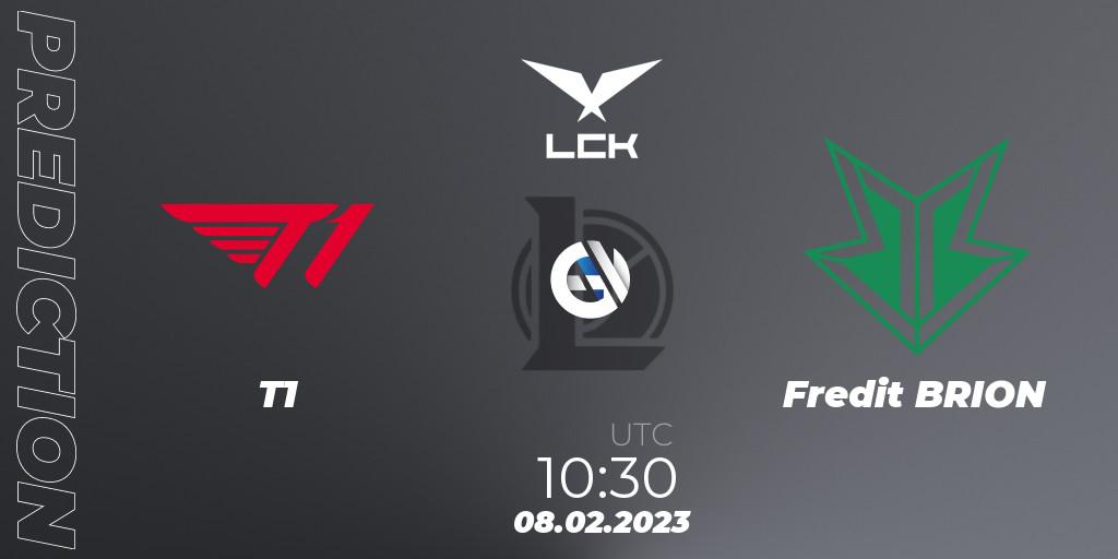 Pronósticos T1 - Fredit BRION. 08.02.23. LCK Spring 2023 - Group Stage - LoL