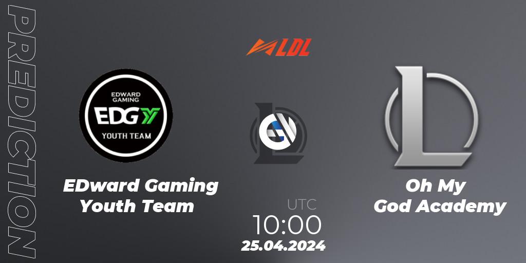 Pronósticos EDward Gaming Youth Team - Oh My God Academy. 25.04.24. LDL 2024 - Stage 2 - LoL