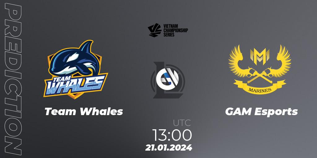 Pronósticos Team Whales - GAM Esports. 21.01.2024 at 12:00. VCS Dawn 2024 - Group Stage - LoL