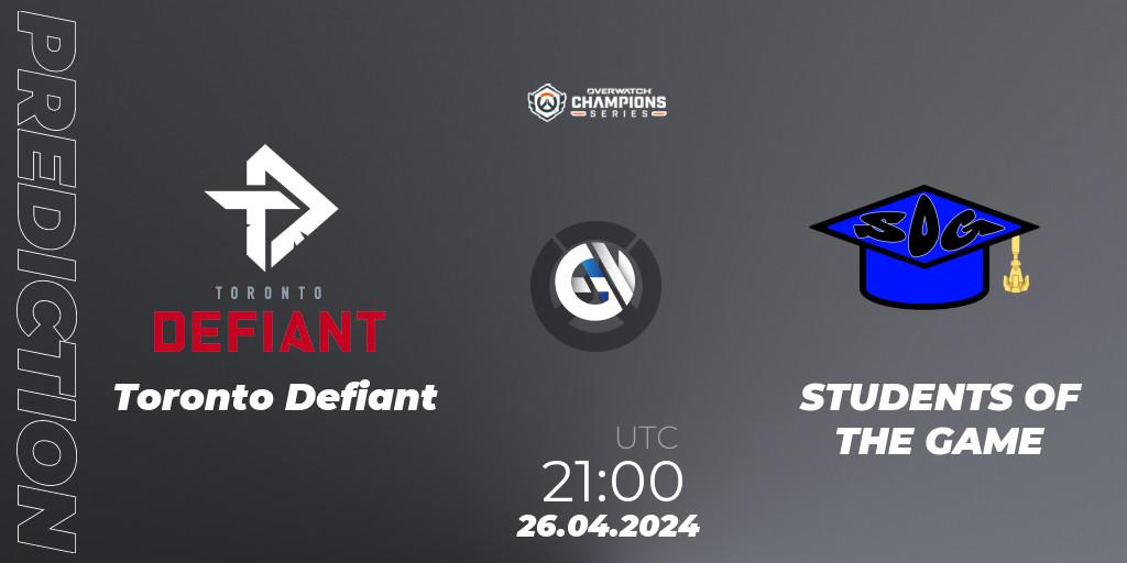 Pronósticos Toronto Defiant - STUDENTS OF THE GAME. 26.04.24. Overwatch Champions Series 2024 - North America Stage 2 Main Event - Overwatch