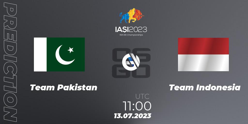 Pronósticos Team Pakistan - Team Indonesia. 13.07.2023 at 11:00. IESF Asian Championship 2023 - Counter-Strike (CS2)