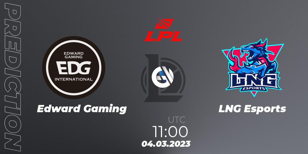 Pronósticos Edward Gaming - LNG Esports. 04.03.23. LPL Spring 2023 - Group Stage - LoL