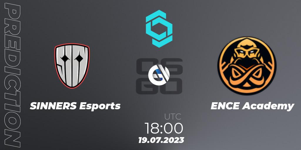Pronósticos SINNERS Esports - ENCE Academy. 19.07.2023 at 19:20. CCT North Europe Series #6 - Counter-Strike (CS2)