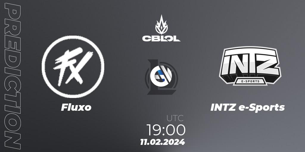 Pronósticos Fluxo - INTZ e-Sports. 11.02.2024 at 19:00. CBLOL Split 1 2024 - Group Stage - LoL