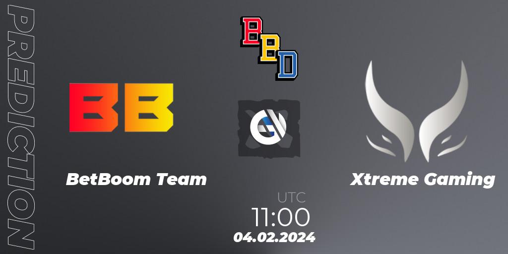 Pronósticos BetBoom Team - Xtreme Gaming. 04.02.24. BetBoom Dacha Dubai 2024 - Dota 2