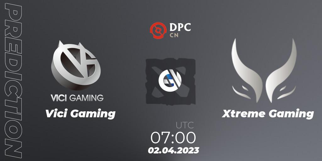 Pronósticos Vici Gaming - Xtreme Gaming. 02.04.23. DPC 2023 Tour 2: China Division I (Upper) - Dota 2