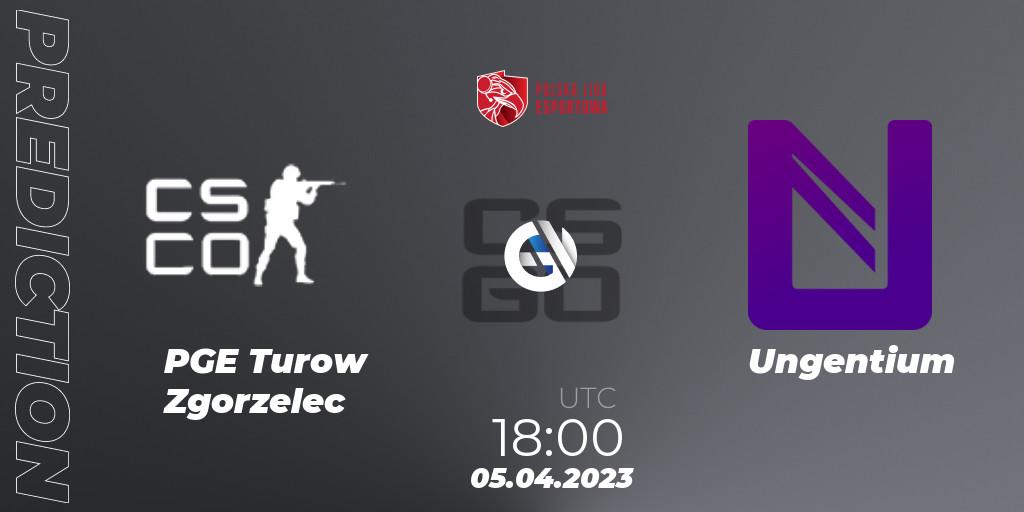 Pronósticos PGE Turow Zgorzelec - Ungentium. 05.04.23. Polska Liga Esportowa 2023: Split #1 - CS2 (CS:GO)