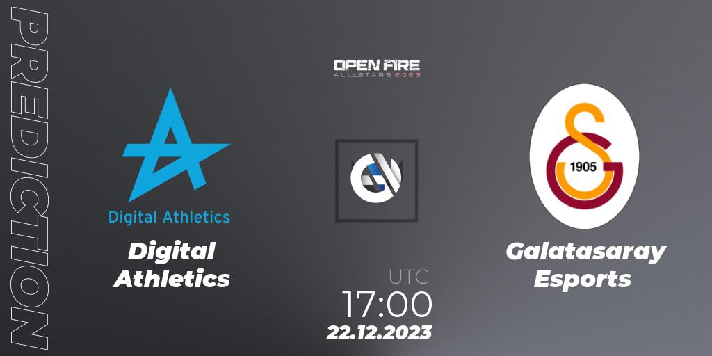 Pronósticos Digital Athletics - Galatasaray Esports. 22.12.23. Open Fire All Stars 2023 - VALORANT