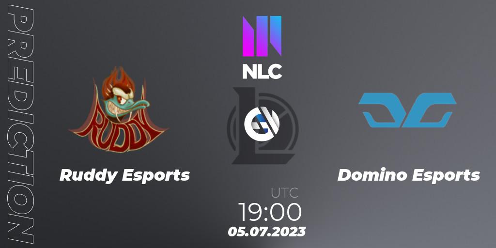 Pronósticos Ruddy Esports - Domino Esports. 05.07.23. NLC Summer 2023 - Group Stage - LoL