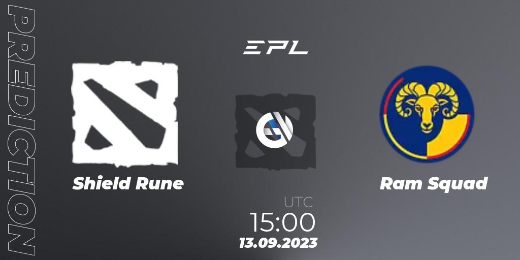 Pronósticos Shield Rune - Ram Squad. 13.09.2023 at 15:00. European Pro League Season 12 - Dota 2