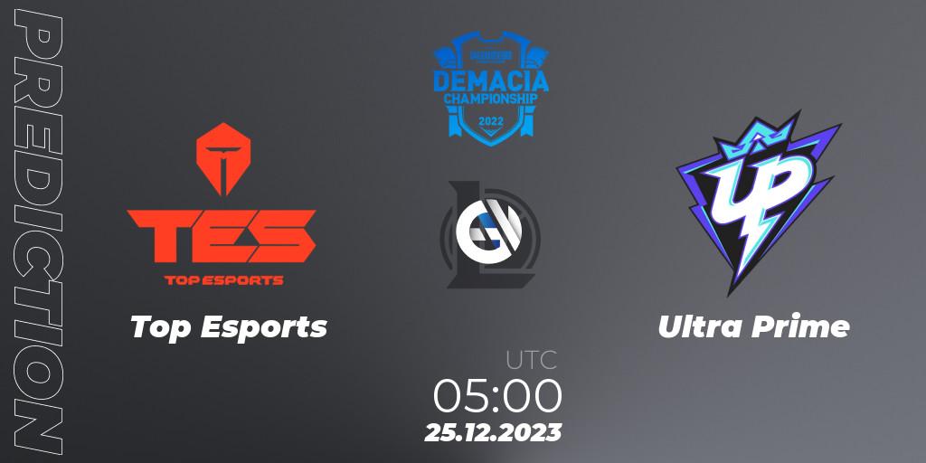 Pronósticos Top Esports - Ultra Prime. 25.12.23. Demacia Cup 2023 Group Stage - LoL