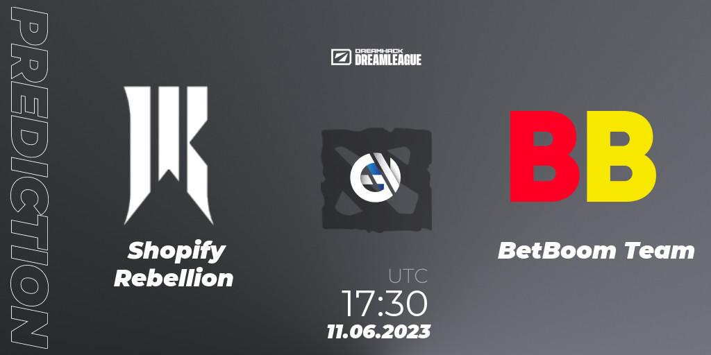 Pronósticos Shopify Rebellion - BetBoom Team. 11.06.23. DreamLeague Season 20 - Group Stage 1 - Dota 2