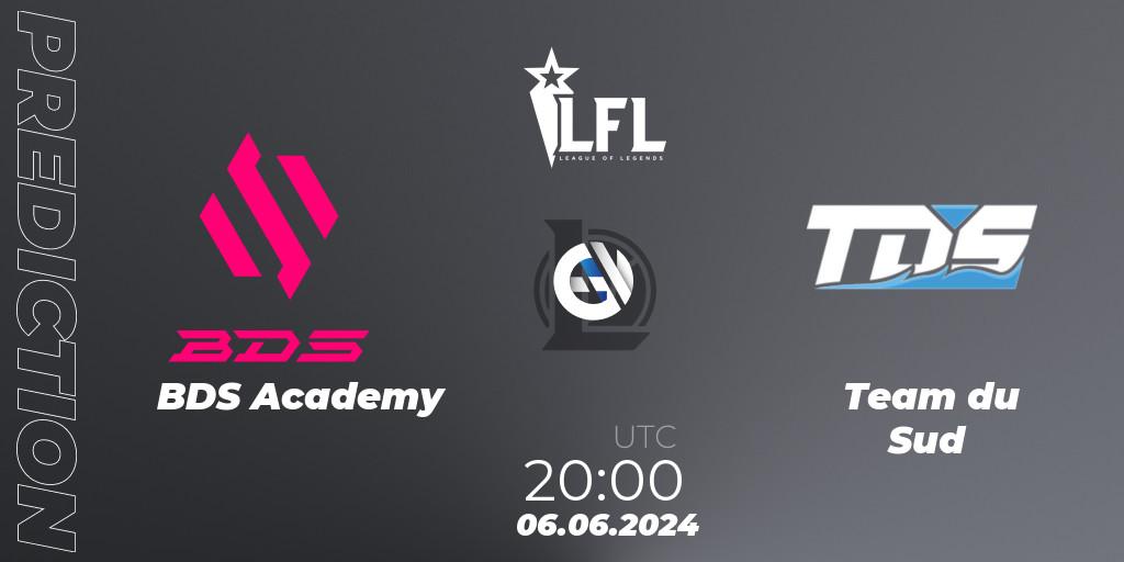Pronósticos BDS Academy - Team du Sud. 06.06.2024 at 20:00. LFL Summer 2024 - LoL