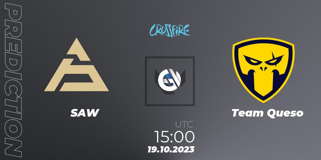 Pronósticos SAW - Team Queso. 19.10.23. LVP - Crossfire Cup 2023: Contenders #2 - VALORANT