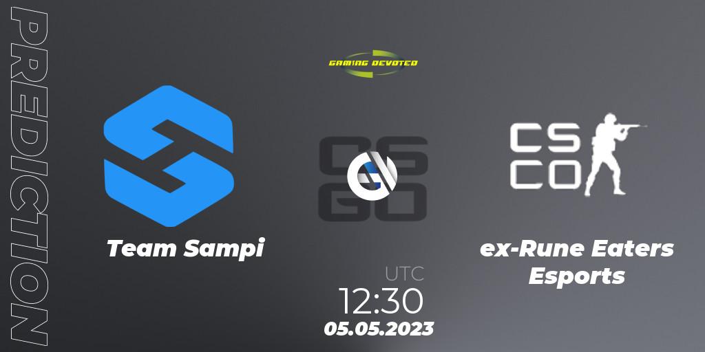 Pronósticos Team Sampi - ex-Rune Eaters Esports. 06.05.2023 at 10:00. Gaming Devoted Become The Best: Series #1 - Counter-Strike (CS2)