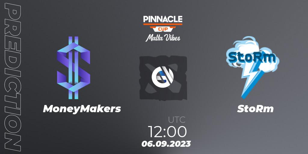 Pronósticos MoneyMakers - StoRm. 06.09.2023 at 12:00. Pinnacle Cup: Malta Vibes #3 - Dota 2