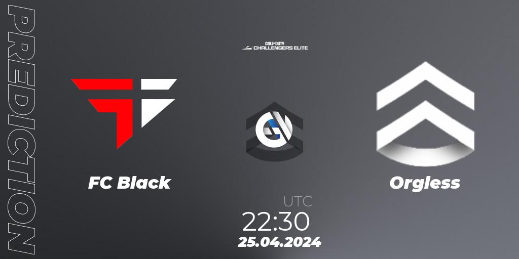 Pronósticos FC Black - Orgless. 25.04.2024 at 22:30. Call of Duty Challengers 2024 - Elite 2: NA - Call of Duty
