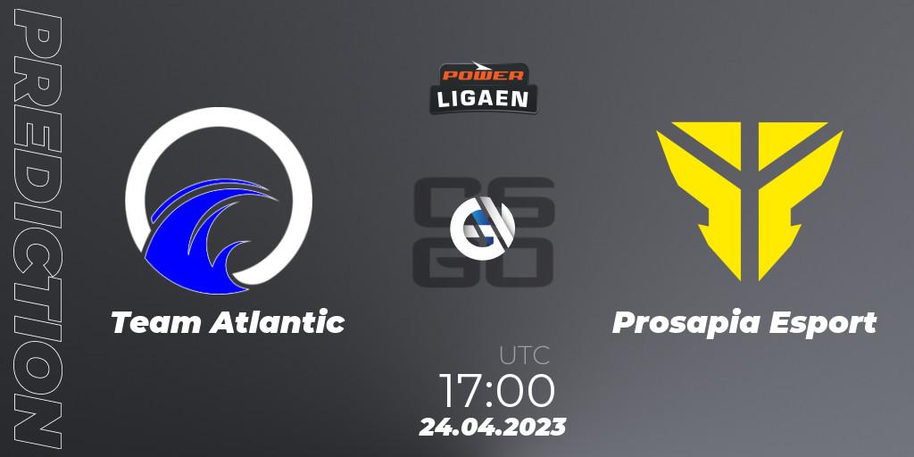 Pronósticos Team Atlantic - Prosapia Esport. 24.04.2023 at 17:00. Dust2.dk Ligaen Season 23 - Counter-Strike (CS2)