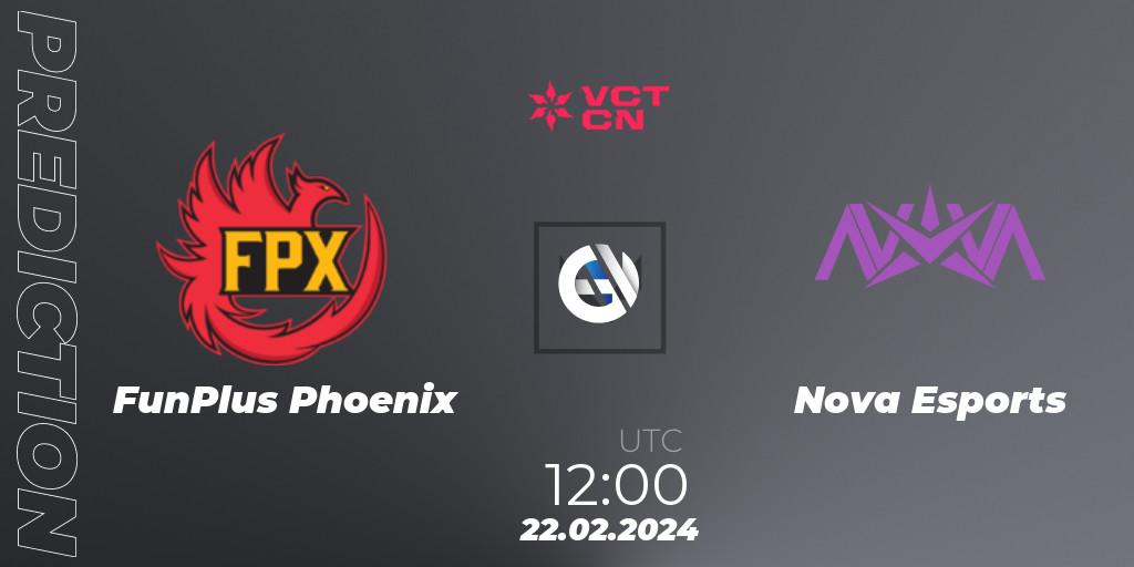 Pronósticos FunPlus Phoenix - Nova Esports. 22.02.24. VCT 2024: China Kickoff - VALORANT