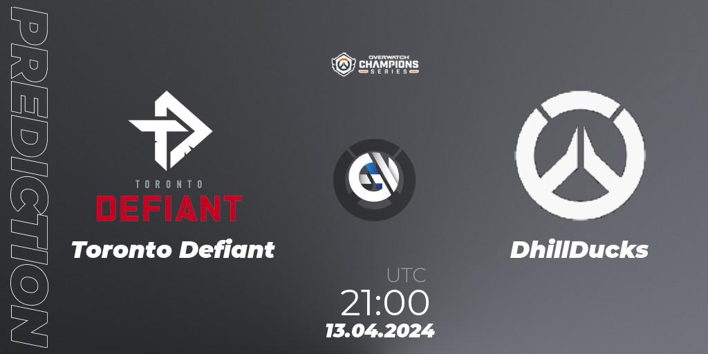 Pronósticos Toronto Defiant - DhillDucks. 13.04.24. Overwatch Champions Series 2024 - North America Stage 2 Group Stage - Overwatch