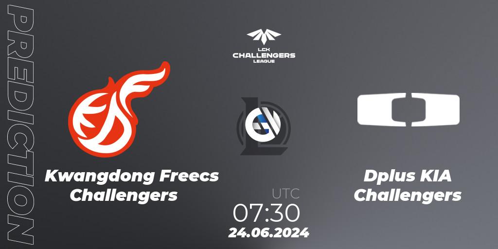 Pronósticos Kwangdong Freecs Challengers - Dplus KIA Challengers. 24.06.2024 at 07:30. LCK Challengers League 2024 Summer - Group Stage - LoL