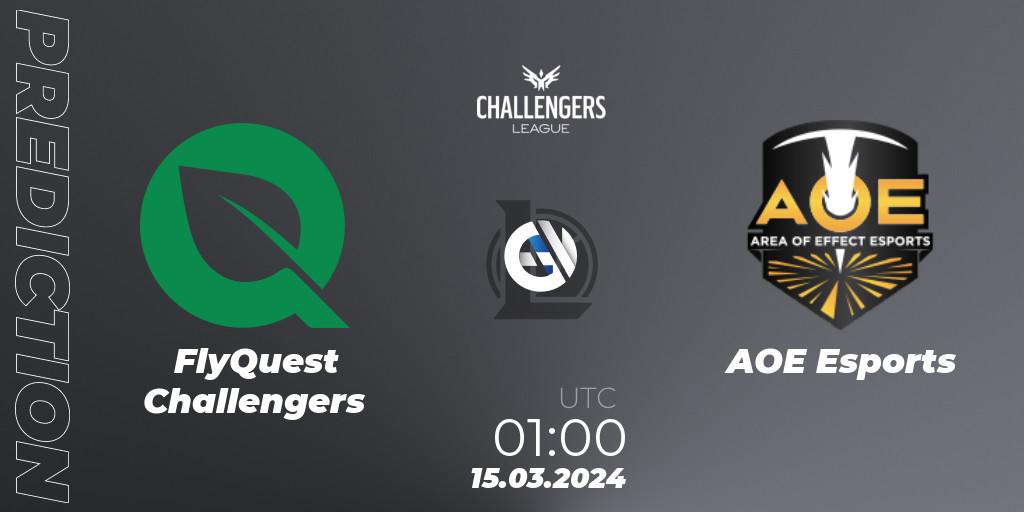 Pronósticos FlyQuest Challengers - AOE Esports. 15.03.24. NACL 2024 Spring - Playoffs - LoL