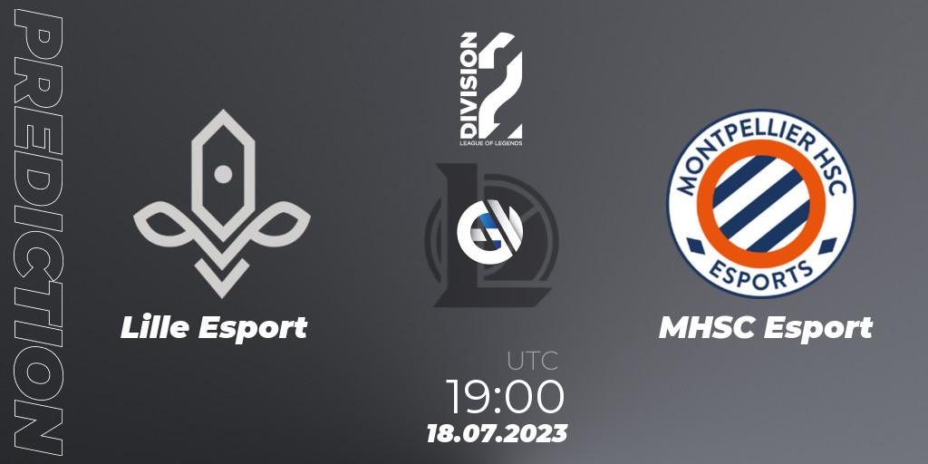 Pronósticos Lille Esport - MHSC Esport. 18.07.2023 at 19:00. LFL Division 2 Summer 2023 - Group Stage - LoL