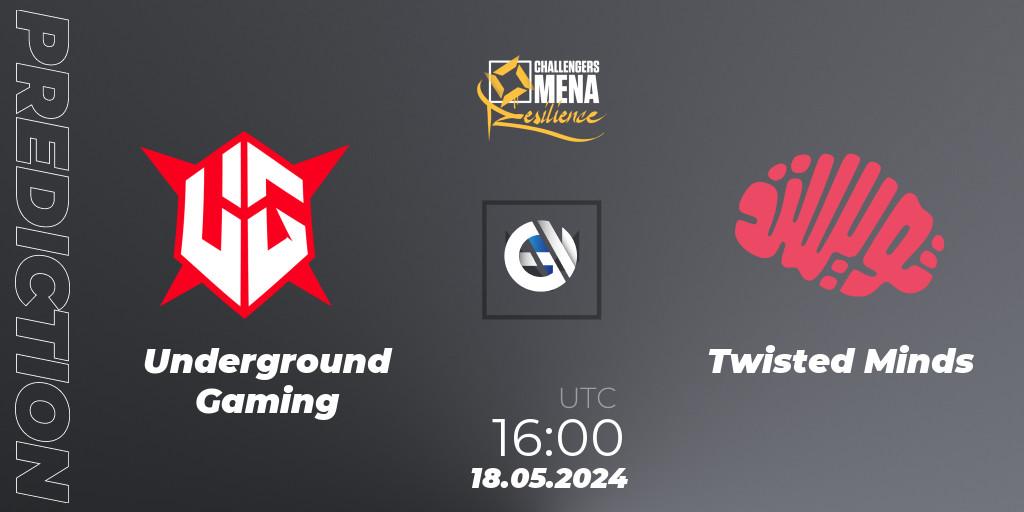 Pronósticos Underground Gaming - Twisted Minds. 18.05.2024 at 16:00. VALORANT Challengers 2024 MENA: Resilience Split 2 - GCC and Iraq - VALORANT