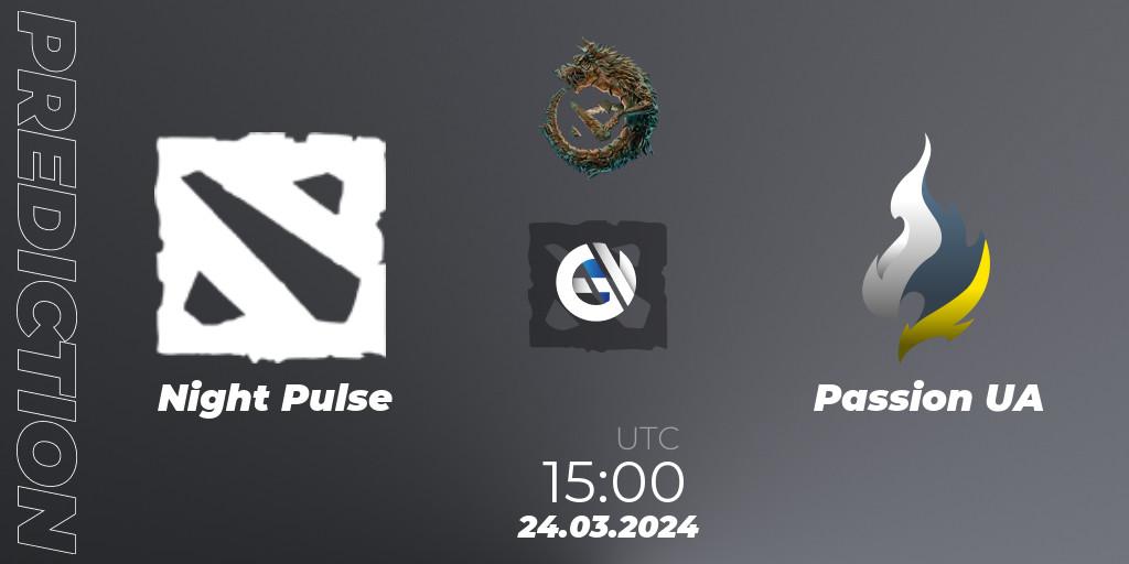 Pronósticos Night Pulse - Passion UA. 24.03.24. PGL Wallachia Season 1: Eastern Europe Open Qualifier #2 - Dota 2