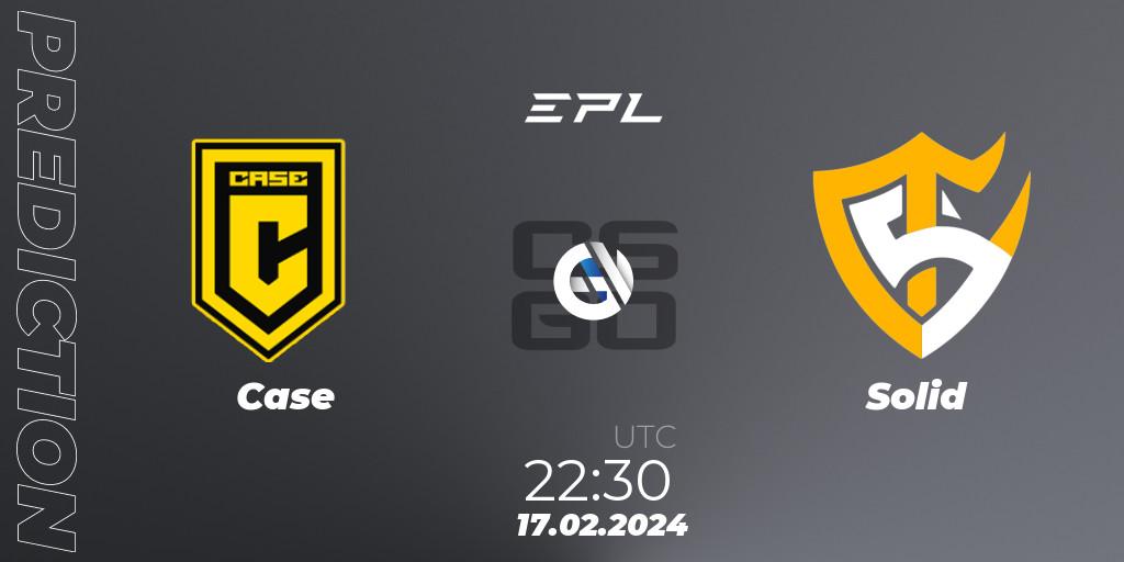 Pronósticos Case - Solid. 17.02.2024 at 22:30. EPL World Series Americas Season 6 - Counter-Strike (CS2)