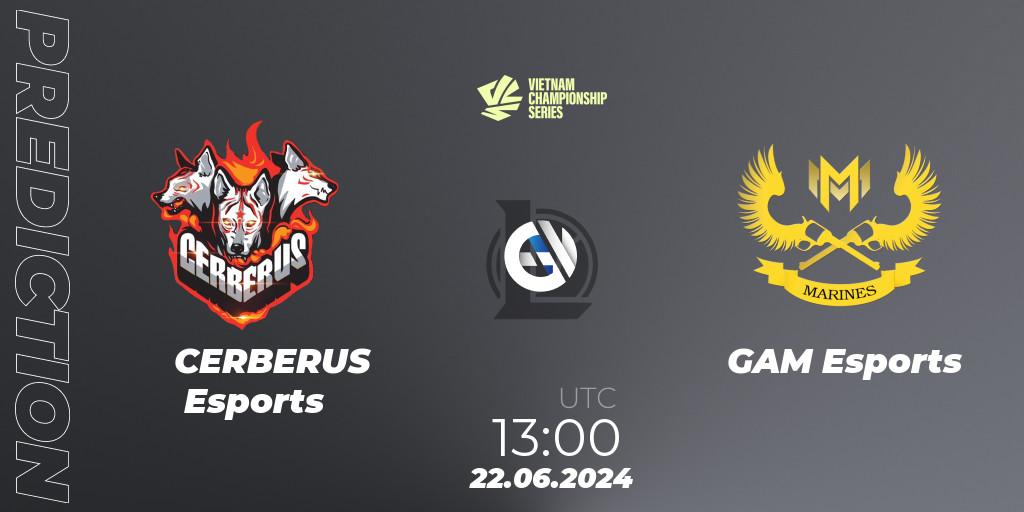 Pronósticos CERBERUS Esports - GAM Esports. 22.06.2024 at 13:00. VCS Summer 2024 - Group Stage - LoL