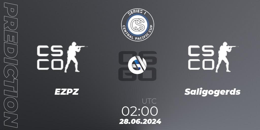 Pronósticos EZPZ - Saligogerds. 28.06.2024 at 02:00. Central Pacific Cup: Series 1 - Counter-Strike (CS2)