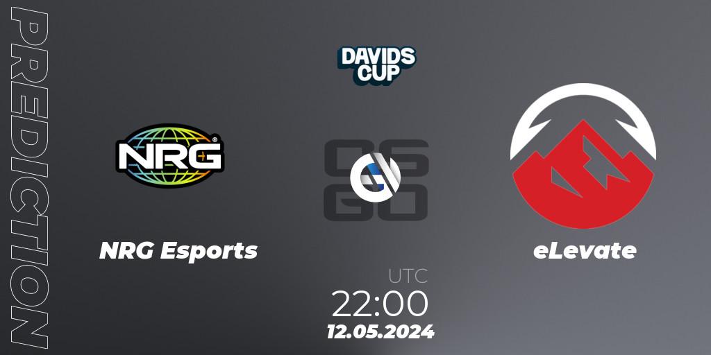 Pronósticos NRG Esports - eLevate. 12.05.2024 at 22:00. David's Cup 2024 - Counter-Strike (CS2)
