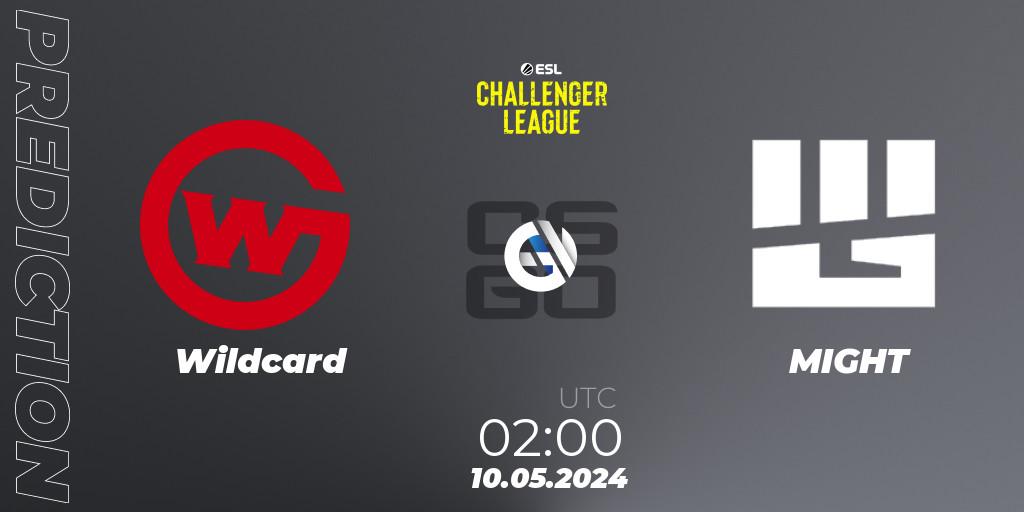 Pronósticos Wildcard - MIGHT. 10.05.2024 at 01:00. ESL Challenger League Season 47: North America - Counter-Strike (CS2)