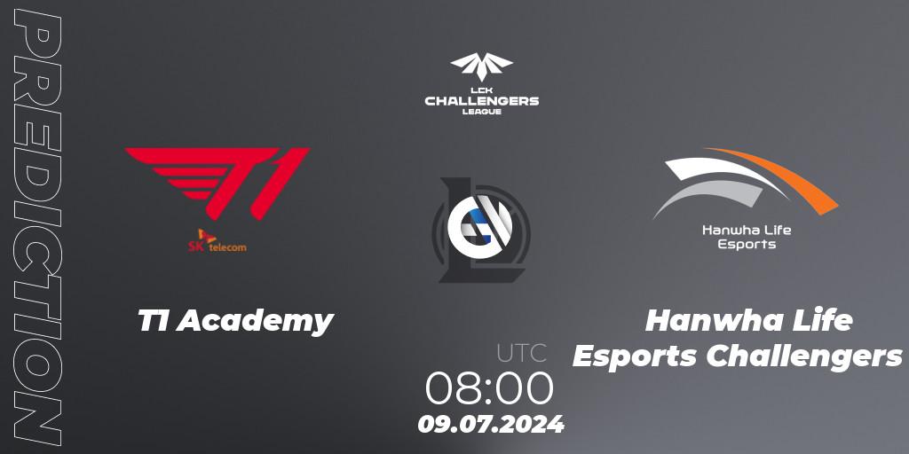 Pronósticos T1 Academy - Hanwha Life Esports Challengers. 09.07.2024 at 08:00. LCK Challengers League 2024 Summer - Group Stage - LoL