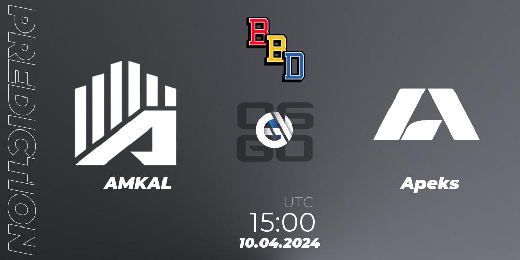 Pronósticos AMKAL - Apeks. 10.04.24. BetBoom Dacha Belgrade 2024: European Qualifier - CS2 (CS:GO)