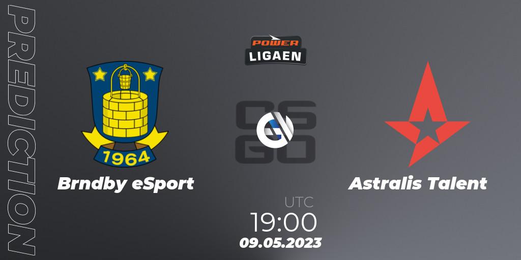 Pronósticos Brøndby eSport - Astralis Talent. 09.05.2023 at 19:00. Dust2.dk Ligaen Season 23 - Counter-Strike (CS2)