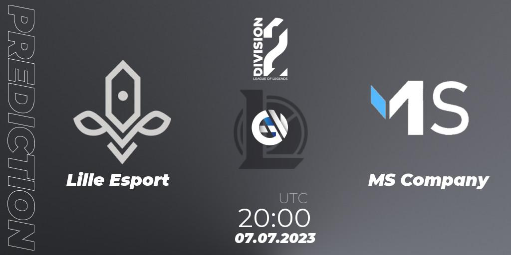 Pronósticos Lille Esport - MS Company. 07.07.23. LFL Division 2 Summer 2023 - Group Stage - LoL
