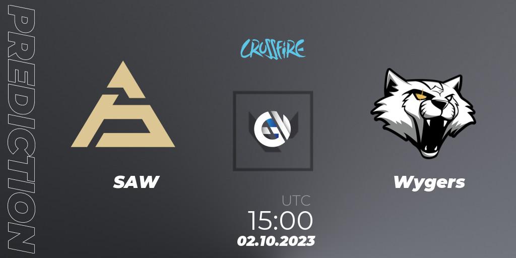 Pronósticos SAW - Wygers. 02.10.2023 at 15:00. LVP - Crossfire Cup 2023: Contenders #1 - VALORANT