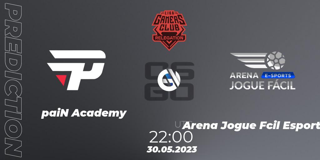 Pronósticos paiN Academy - Arena Jogue Fácil Esports. 30.05.2023 at 22:00. Gamers Club Liga Série A: May 2023 - Counter-Strike (CS2)